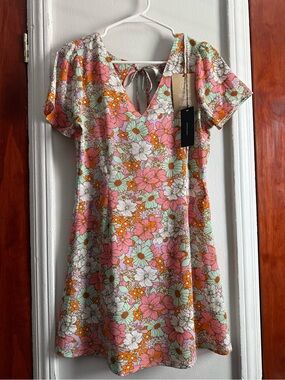 Vero Moda Women's VMSAGA Mini V-Neck Dress